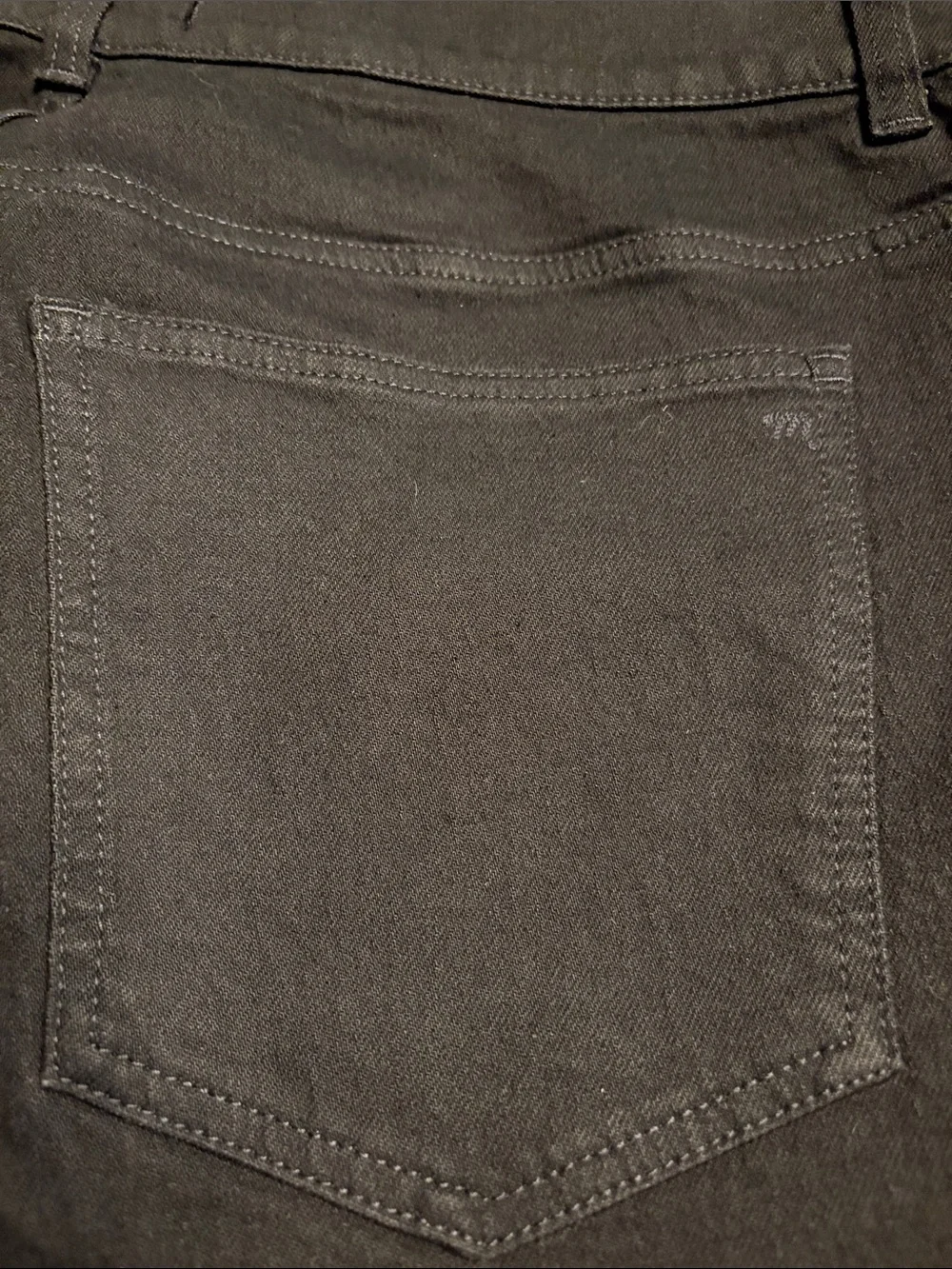 Madewell The Longline Straight Jean black Size 33 NWT